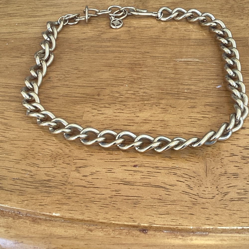 Givenchy Gold Tone Chain Necklace